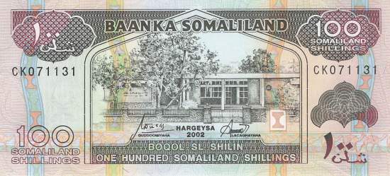 100 Shillings Somaliland p5d 2002